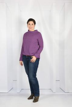 Nähbeispiel Bluse Olivia  lillesol women No. 51